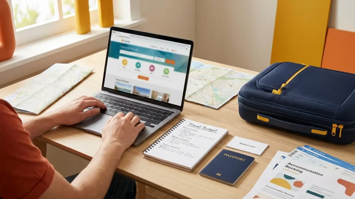 Como planejar uma viagem pessoa organizando orçamento, passagem e hospedagem antes de viajar