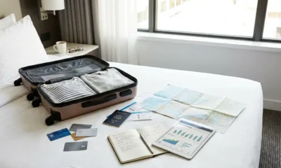 Viajante avaliando passagem com milhas antes de decidir a compra da viagem