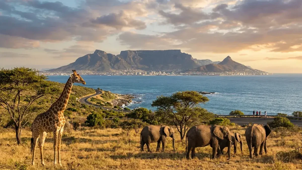 África do Sul melhor época para viajar com safári, Cidade do Cabo e paisagens naturais
