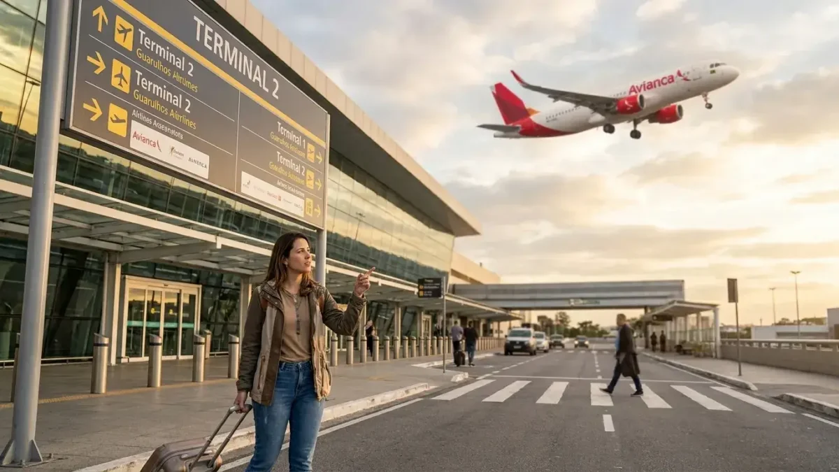 Avianca em Guarulhos qual terminal para check-in e embarque no Aeroporto Internacional de São Paulo