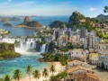 Montagem com paisagens de algumas das cidades mais visitadas do Brasil