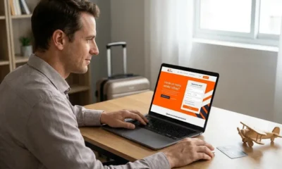 Pessoa fazendo uma cotação para vender milhas na FlipMilhas pelo computador
