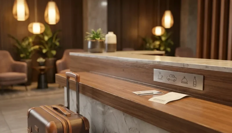 Taxas de hotel e cobranças extras além da diária em uma reserva de hospedagem
