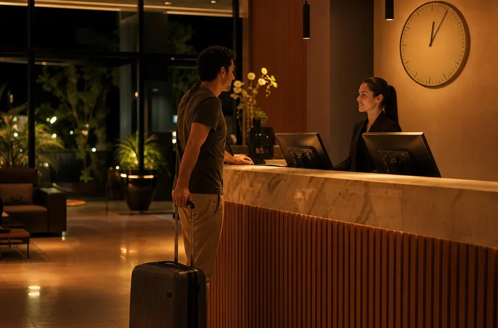 É possível fazer check-in no hotel depois da meia-noite? - destacada