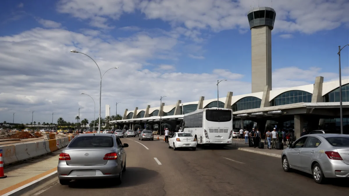 Obras mudam rota de chegada ao Aeroporto de Brasília temporariamente