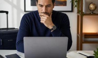 Como funciona transferência bonificada de pontos e quando aproveitar - destacada: Pessoa analisando transferência bonificada de pontos em notebook