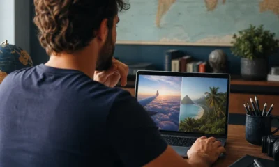 Como transferir pontos Livelo para Azul Fidelidade com segurança - destacada: Pessoa transferindo pontos Livelo para Azul Fidelidade em notebook