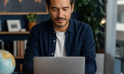 Como transferir pontos Livelo para Smiles e evitar erros no processo - destacada: Pessoa transferindo pontos Livelo para Smiles pelo notebook