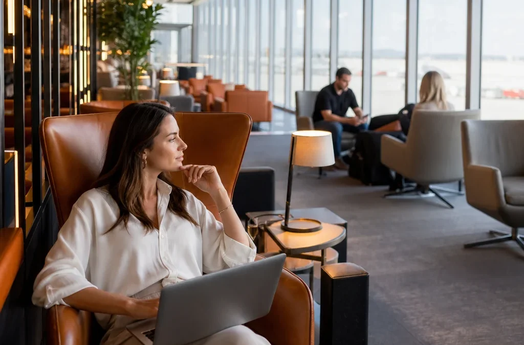 sala VIP no Aeroporto Santos Dumont - destacada