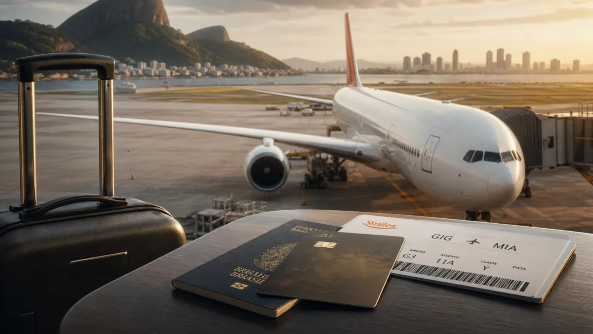 Smiles libera passagens Rio–Miami por 63.000 pontos com mala despachada incluída