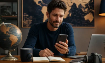 Como funciona a cotação de milhas e o que avaliar antes de vender - Pessoa consultando a cotação de milhas em um celular antes de vender o saldo
