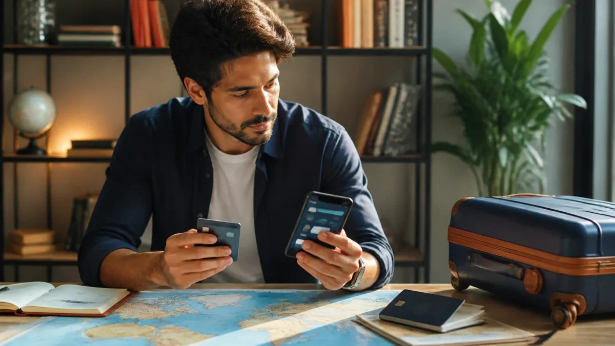 Como ganhar pontos Livelo e planejar o uso em viagens - Pessoa planejando como ganhar pontos Livelo para usar em viagens