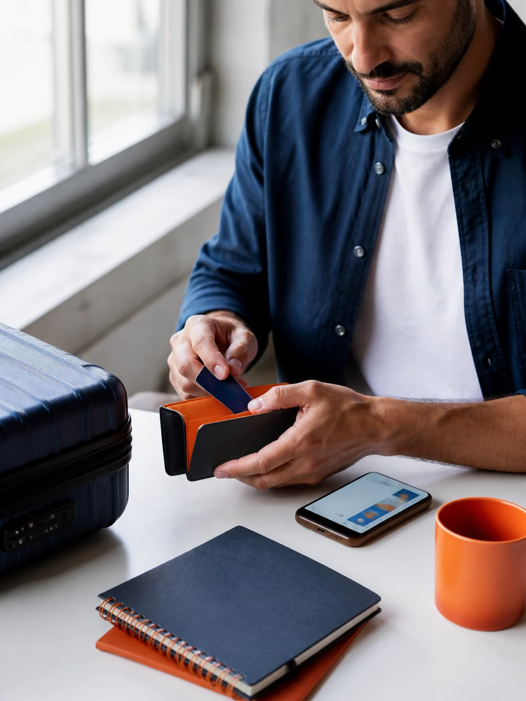 Como ganhar pontos Livelo e planejar o uso em viagens - Viajante organizando estratégias para ganhar pontos Livelo antes de uma viagem