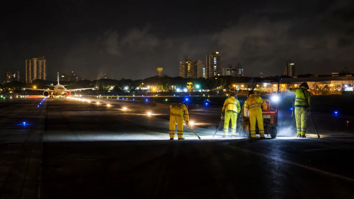 Pista do Aeroporto do Recife terá bloqueios noturnos por obras de manutenção