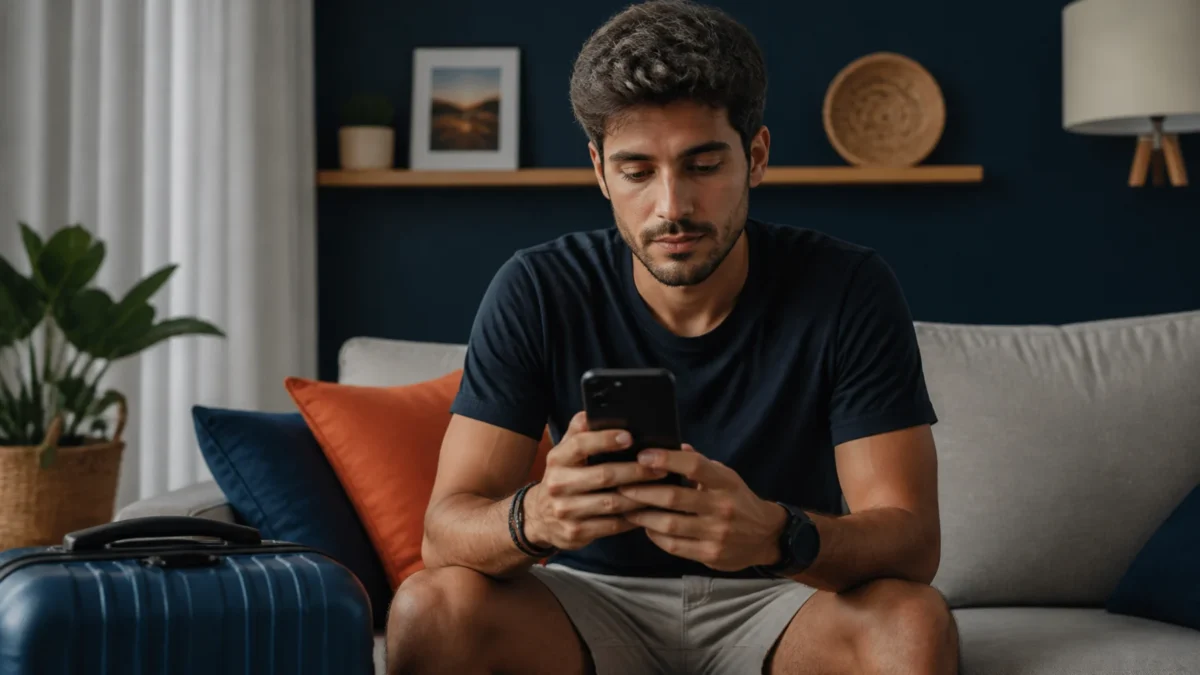 Quanto tempo demora para receber pela venda de milhas? Entenda o pagamento - Pessoa consultando o prazo para receber pela venda de milhas no celular