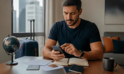 Quanto valem minhas milhas em dinheiro? Veja como calcular - Pessoa calculando quanto valem suas milhas em dinheiro no celular