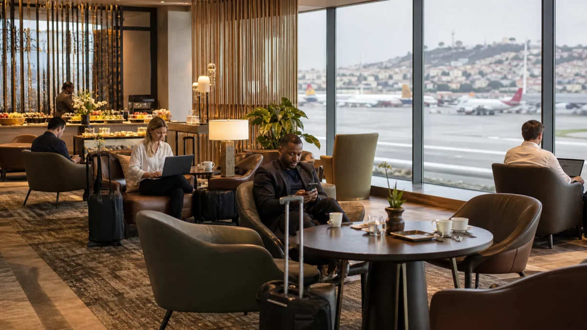 Passageiros da econômica podem comprar entrada em lounges da TAAG em Luanda