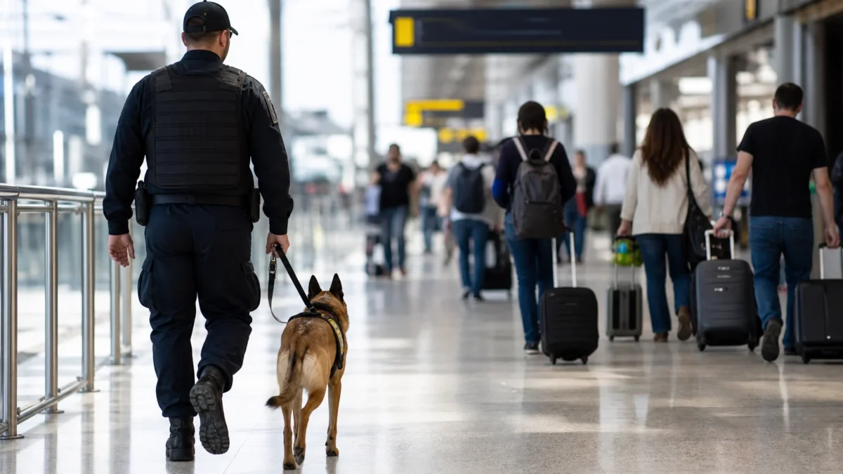 Cadela da PF ganha espaço exclusivo no Aeroporto de Vitória para missões internacionais