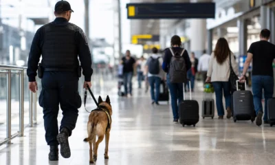 Cadela da PF ganha espaço exclusivo no Aeroporto de Vitória para missões internacionais