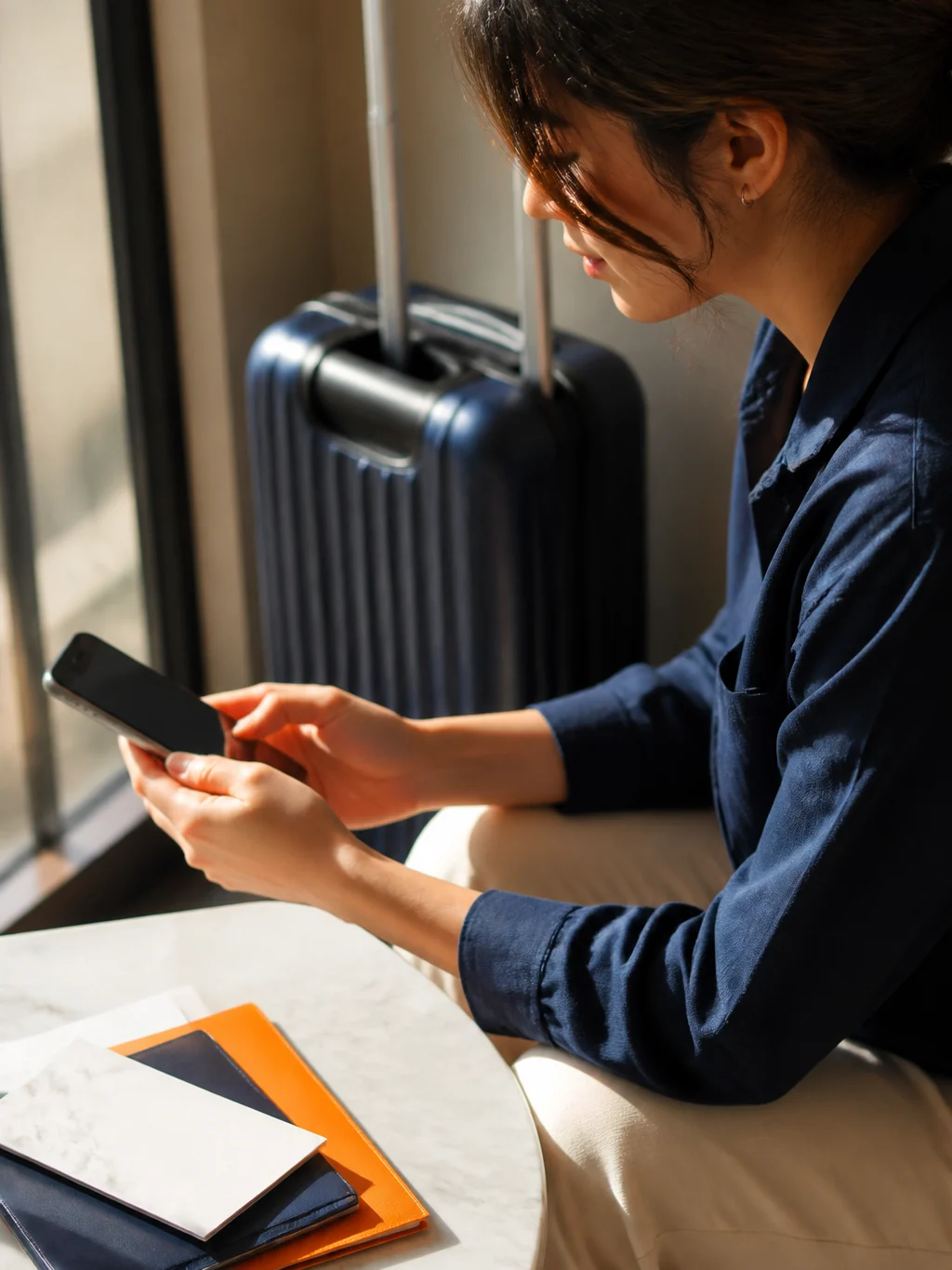 Como resgatar pontos Livelo e escolher o melhor uso para o saldo - Viajante analisando como resgatar pontos Livelo antes de planejar uma viagem