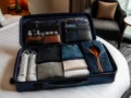 Mala de 10 kg: o que levar para viajar leve sem esquecer o essencial - Mala de 10 kg aberta com roupas leves e itens de viagem organizados