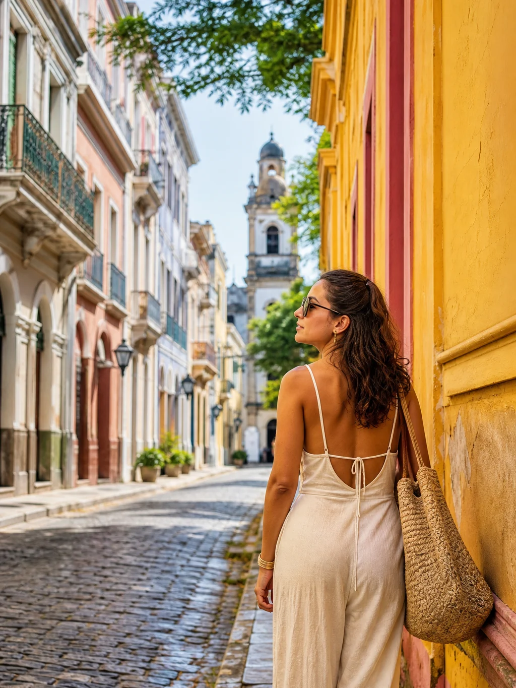 O que fazer em Recife: praias, história e cultura para organizar a viagem - Viajante caminhando pelo Recife Antigo durante roteiro em Recife