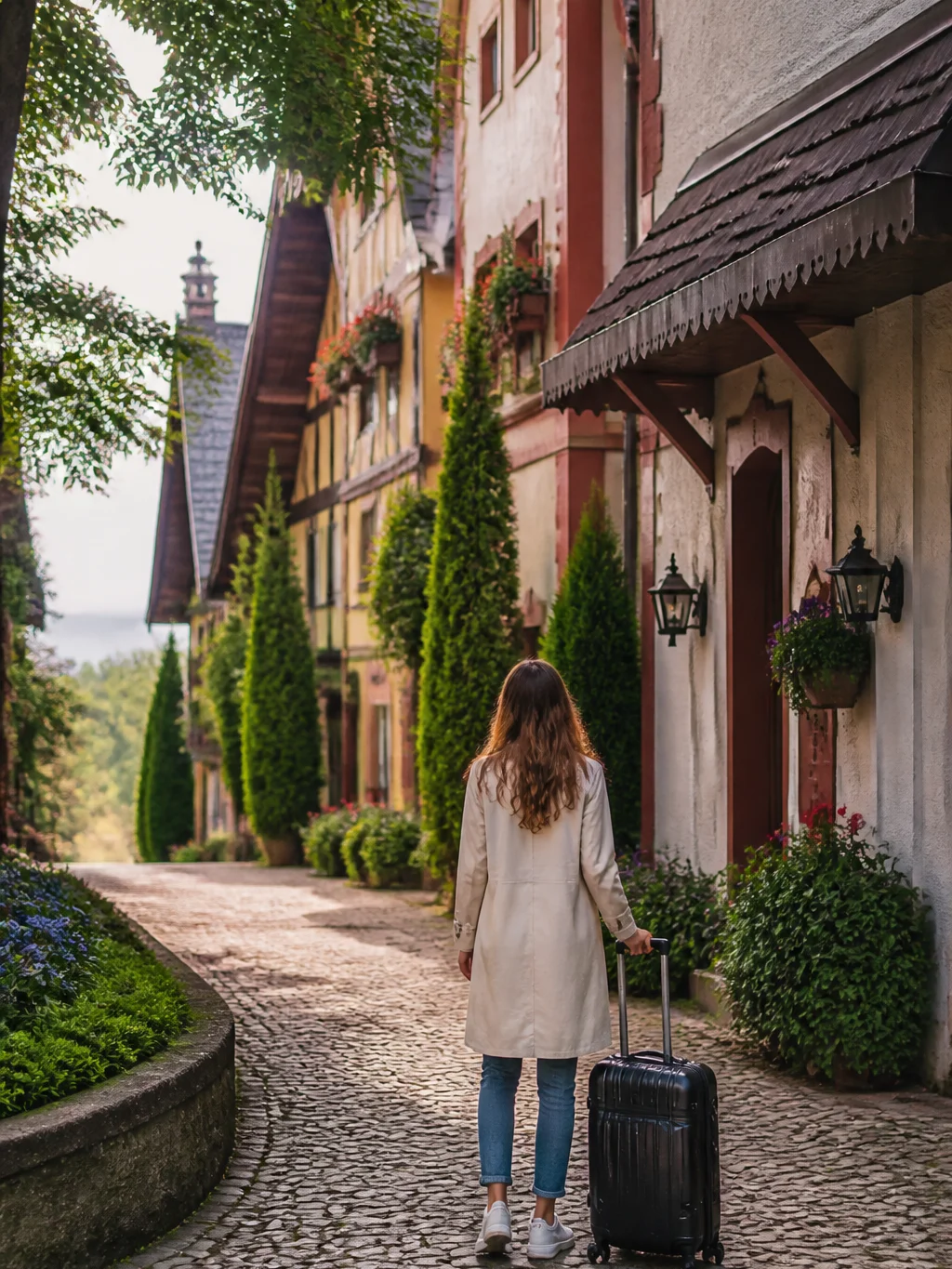 Onde ficar em Gramado: escolha a região ideal para sua viagem - Viajante escolhendo onde ficar em Gramado perto de hotéis e atrações